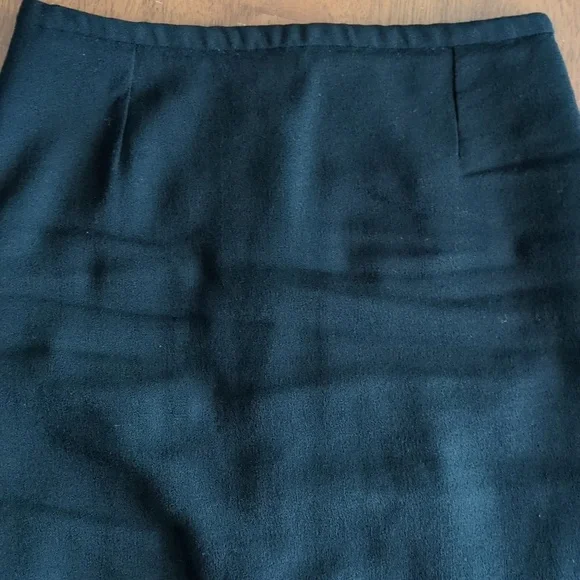 Armani Collezioni Black Stretch Crepe Knee Length Pencil Skirt Women's Size 6 - Picture 11 of 16